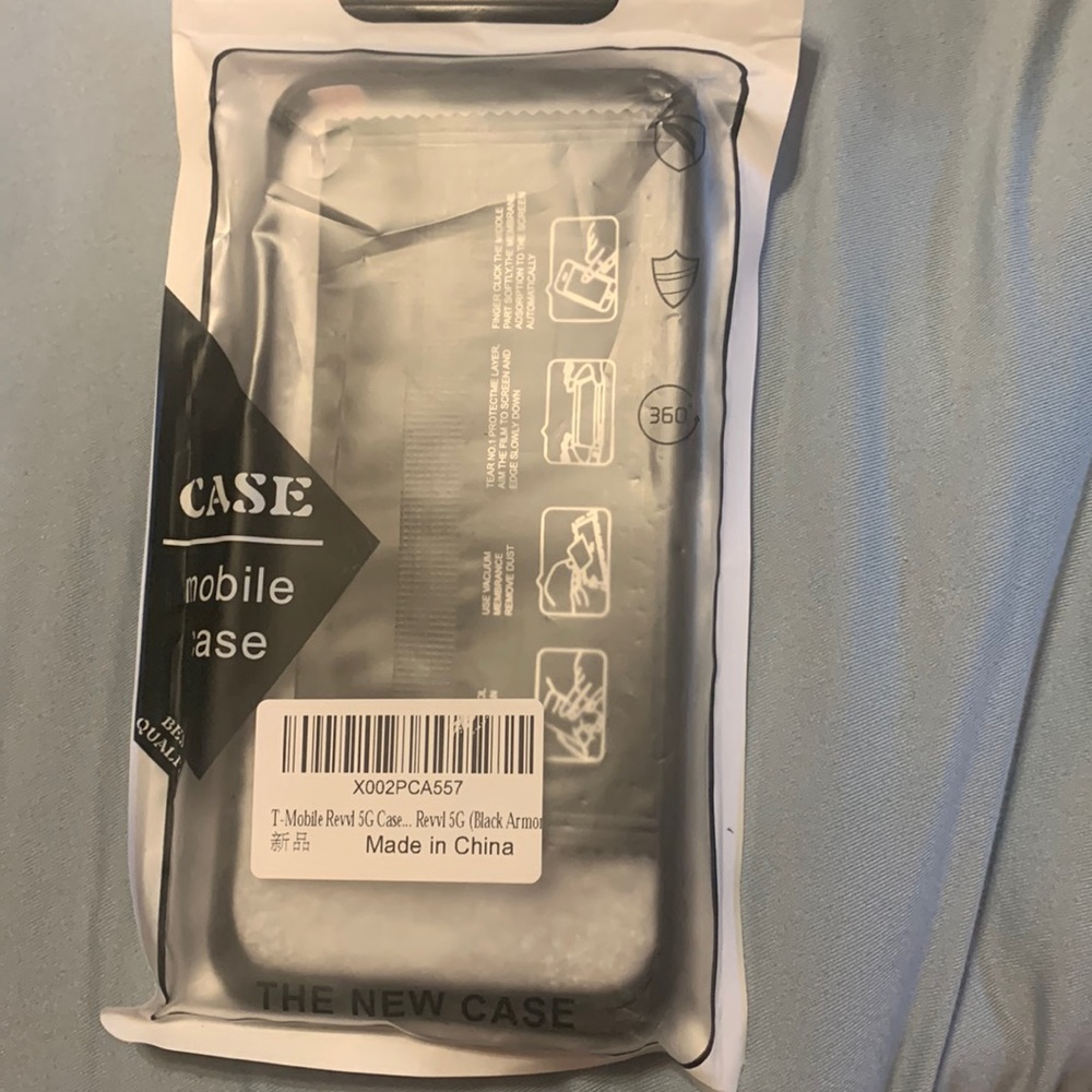 Unused T-Mobile Revvl 5G case black armor